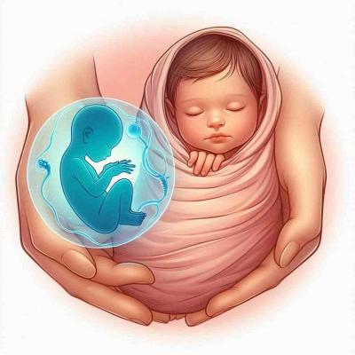 Bebe dans un lange