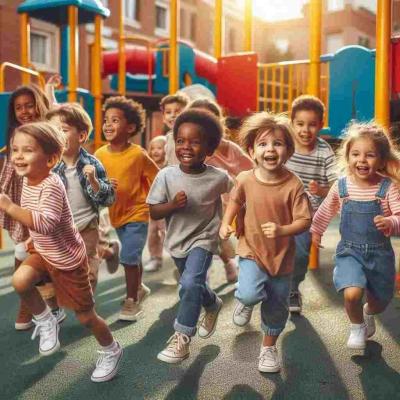 Enfants qui courent 1